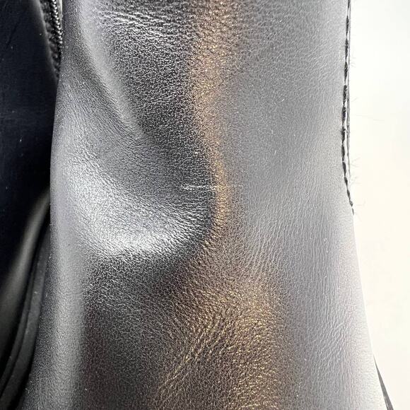 House of Harlow Women's Leather Righteous Chelsea Boots Size 8 Chunky - Picture 9 of 11